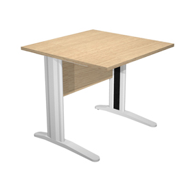Scrivania lineare Easy - 80 x 80 x …